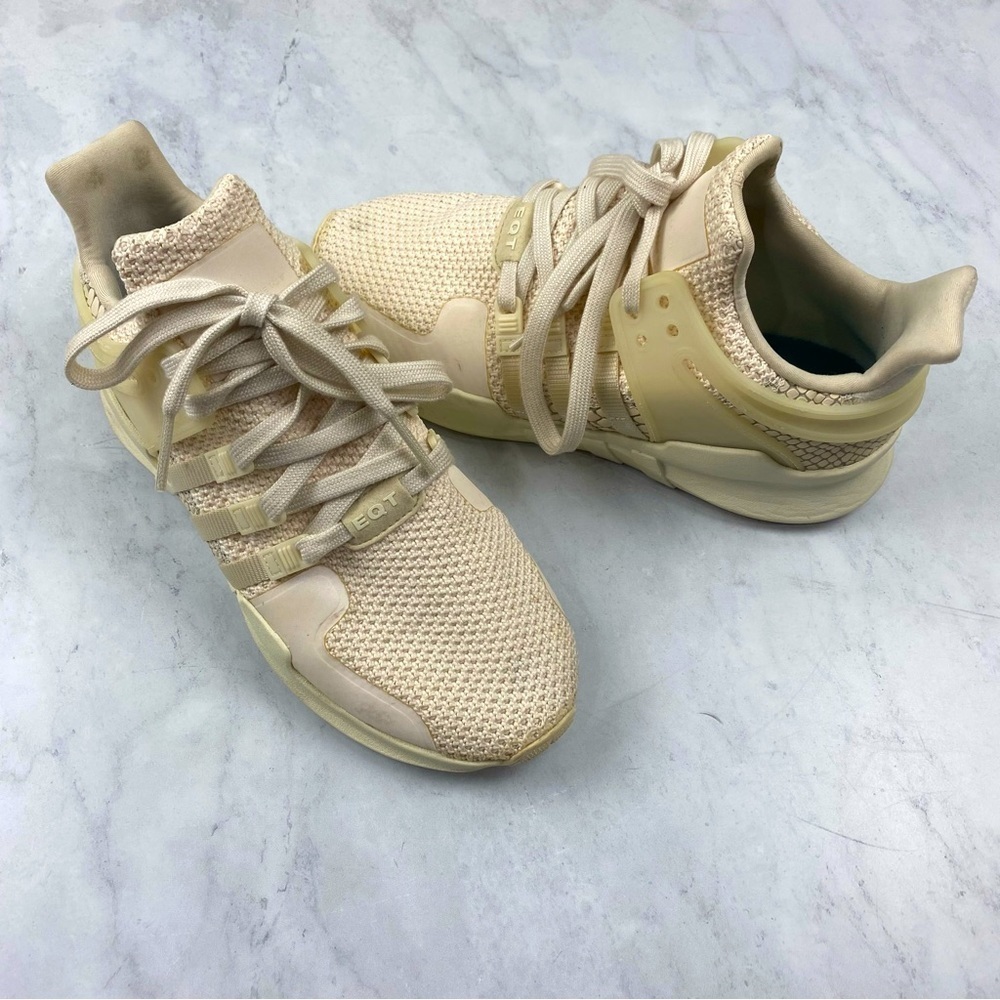 Adidas Women's EQT Equipment ADV 91-16 Lace Up Tennis Shoes Sneakers‎ Tan Size 6